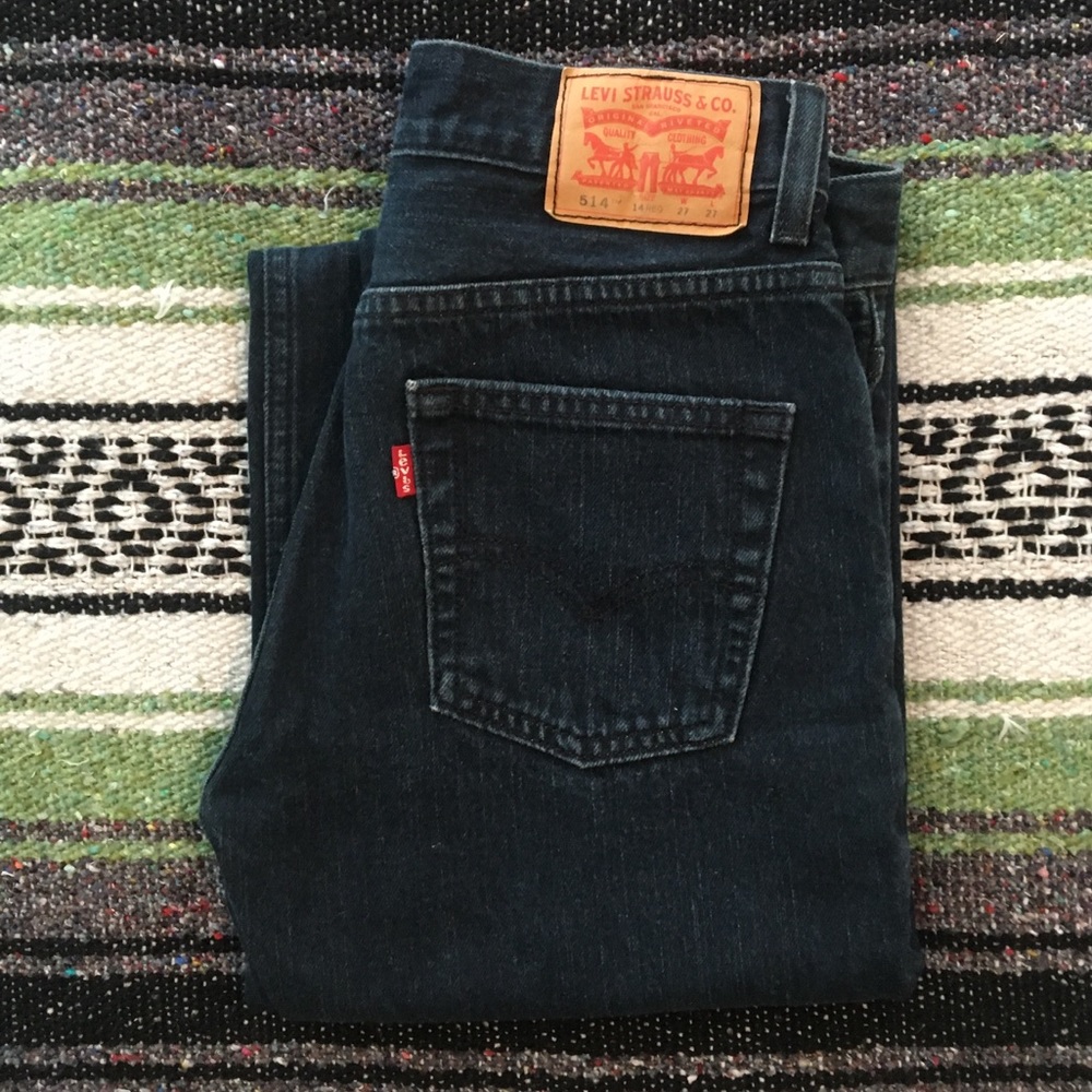 Levi’s 514 Jeans dark blue Denim 27 27